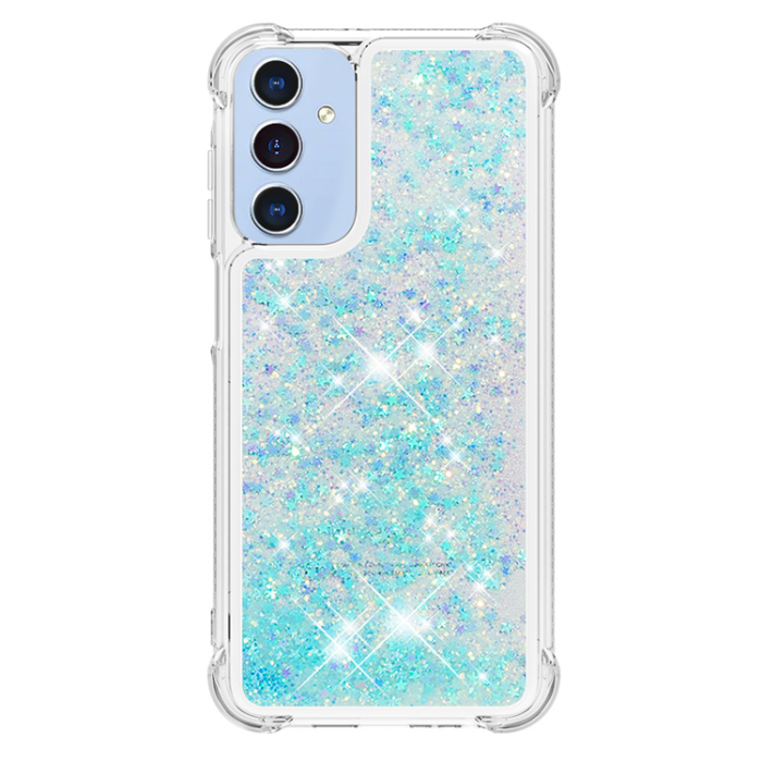 A-One Brand - Galaxy A17/A26 Mobilskal Glitter Quicksand TPU - Blå