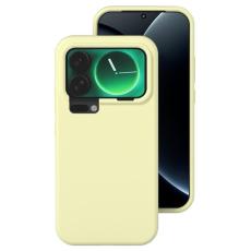 A-One Brand - Xiaomi 17 Pro Max Mobilskal Silikon Shockproof - Krämgul