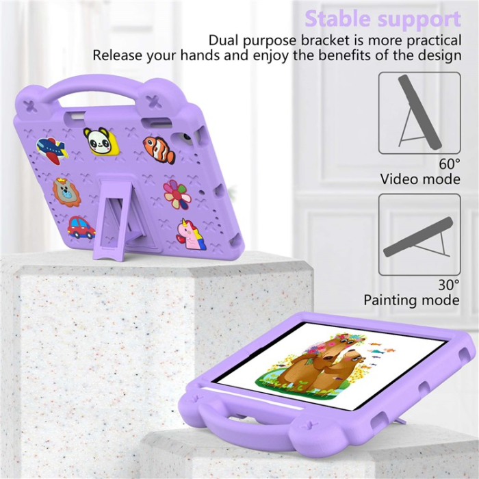 A-One Brand - iPad Air 2 (2014)/Air (2013) Skal EVA Kickstand Shockproof - Lila