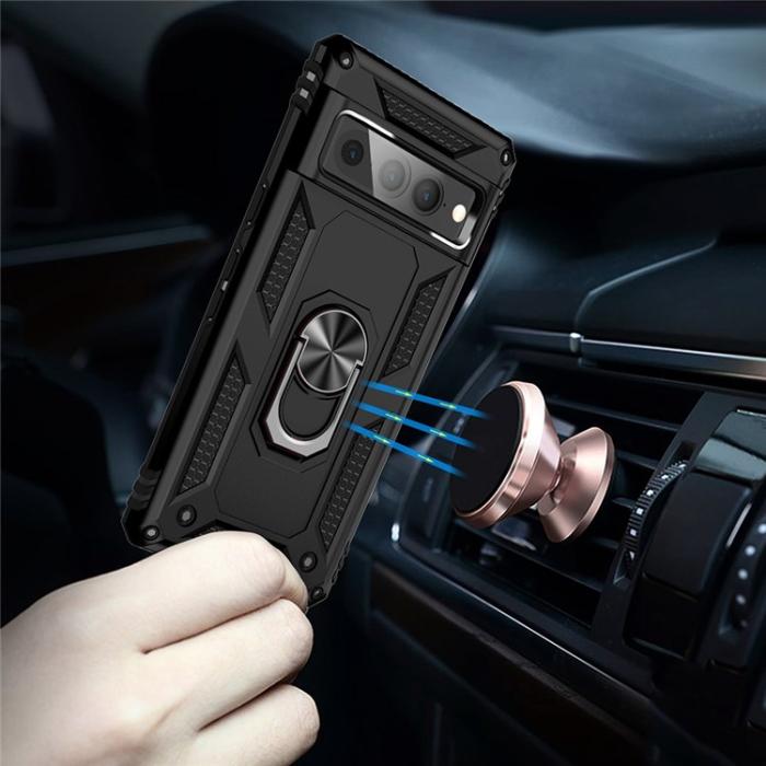 OEM - Google Pixel 7 Pro Skal Ringhållare Kickstand - Svart