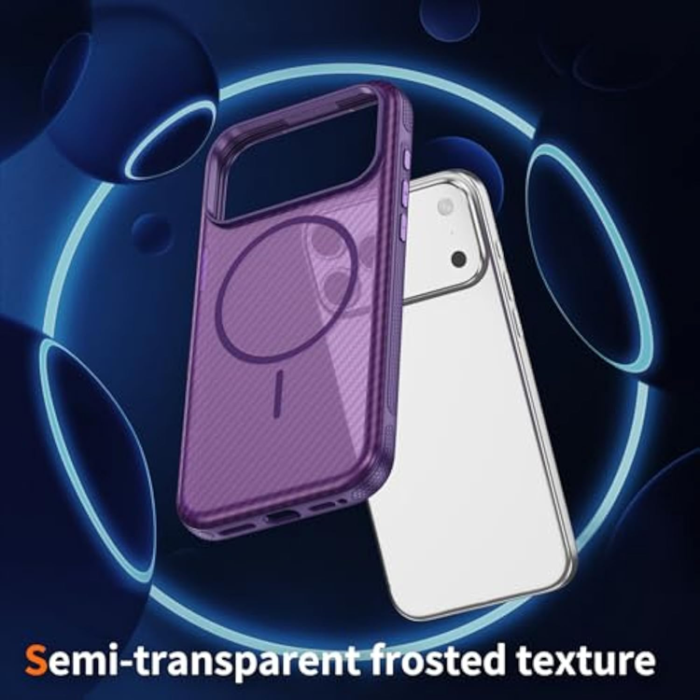 A-One Brand - iPhone 17 Pro Mobilskal MagSafe Carbon Fiber Anti-Slip