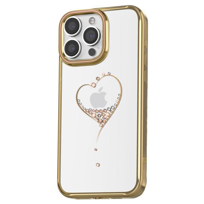 Kingxbar - Kingxbar iPhone 15 Pro Max Mobilskal Wish - Guld