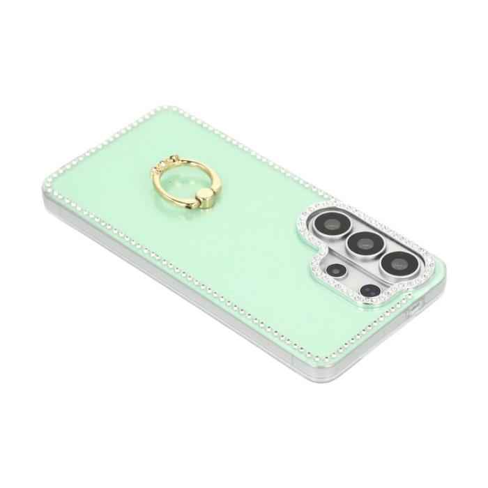 OEM - Mobilskal för Samsung Galaxy S26 Ultra Ring Kickstand Plast Glittrande Ljusgrön