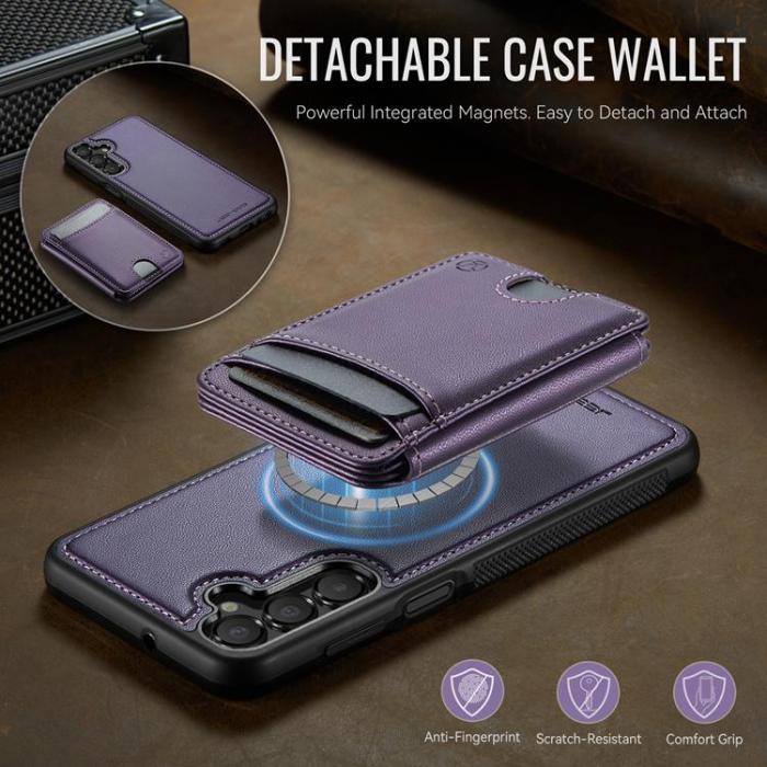 OEM - JEEHOOD Samsung Galaxy A15 5G Mobilskal Konstläder - Lila