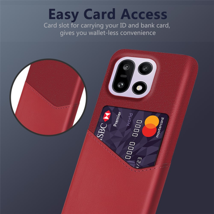 A-One Brand - OnePlus 15 5G Mobilskal Korthållare Cloth Texture