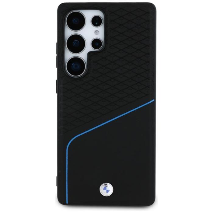BMW - BMW Galaxy S25 Ultra Mobilskal MagSafe Läder Textured & Smooth - Svart