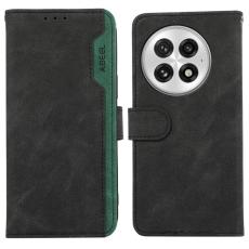 ABEEL - ABEEL OnePlus 13 Pl&aring;nboksfodral i Splicing Konstl&auml;der RFID-Skydd - Svart