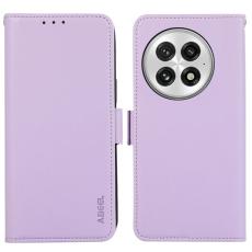 ABEEL - ABEEL OnePlus 13 Pl&aring;nboksfodral Konstl&auml;der med RFID-Skydd - Lila