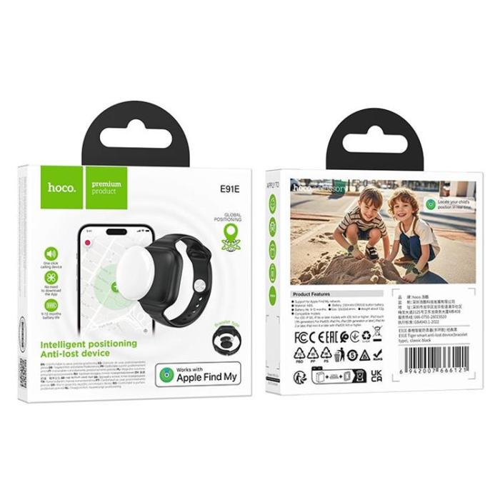 Hoco - Hoco Locator Apple Find My Bracelet E91E - Svart