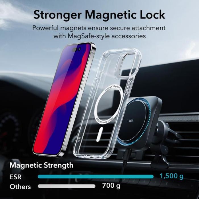 UTGATT1 - ESR iPhone 14 Pro Max Skal Kickstand Halolock Magsafe - Clear
