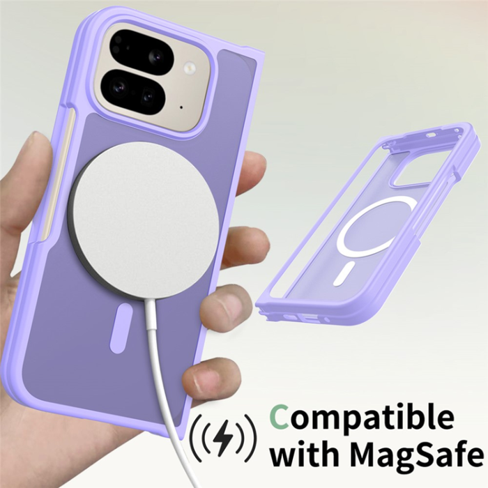 A-One Brand - Google Pixel 10 Pro Fold Mobilskal MagSafe Skin Touch - Lila