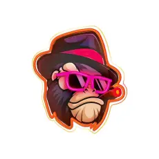 Forever Light - Forever Light Neon ART LED GANGSTA MONKEY FLA03 - Flerfärgad