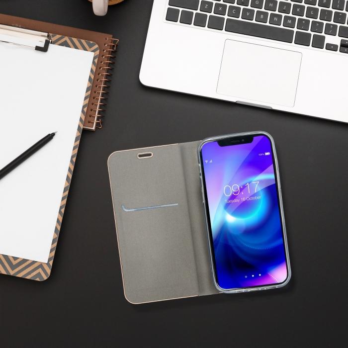 Forcell - Forcell LUNA Guld fodral till Samsung Galaxy A51 silver
