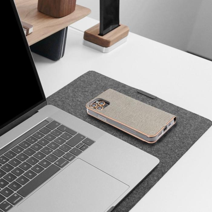 Forcell - Forcell LUNA Guld fodral till Samsung Galaxy A51 silver