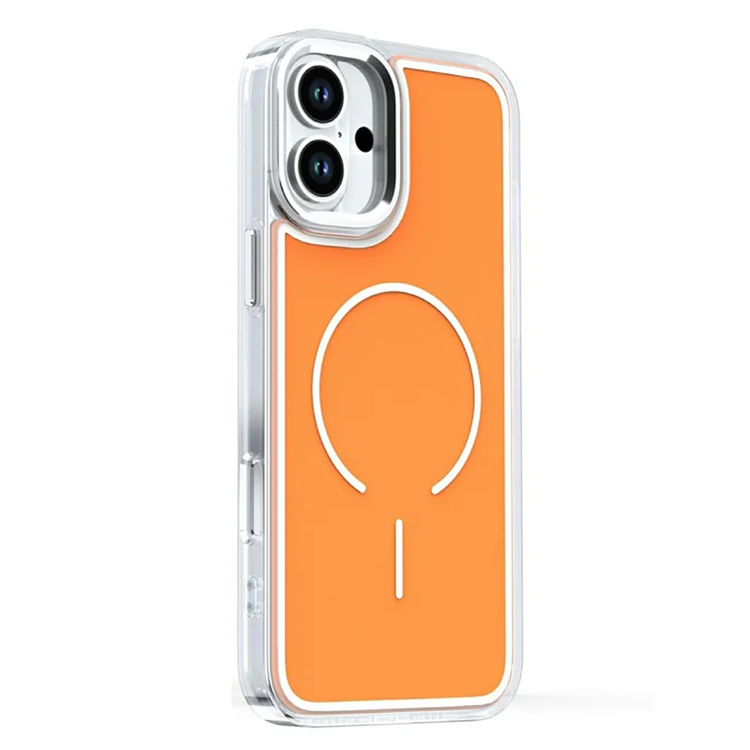 iPhone 16 Plus Mobilskal Magsafe Electroplated - Orange (Orange) | 2353 | AlltMobil