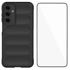 WANLONFENG - WANLONFENG Galaxy A26 Mobilskal med Härdat Glas HD - Svart
