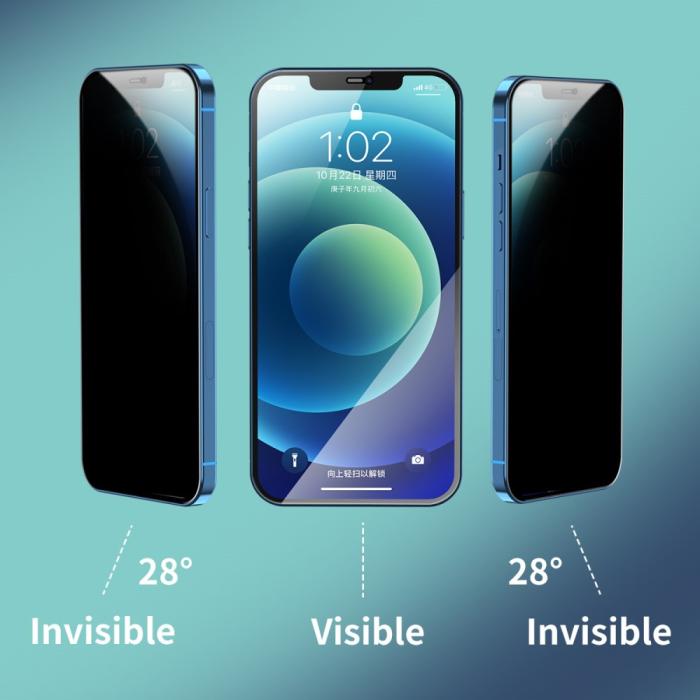 A-One Brand - [2-PACK] Privacy Härdat Glas Skärmskydd iPhone XS / iPhone 11 Pro