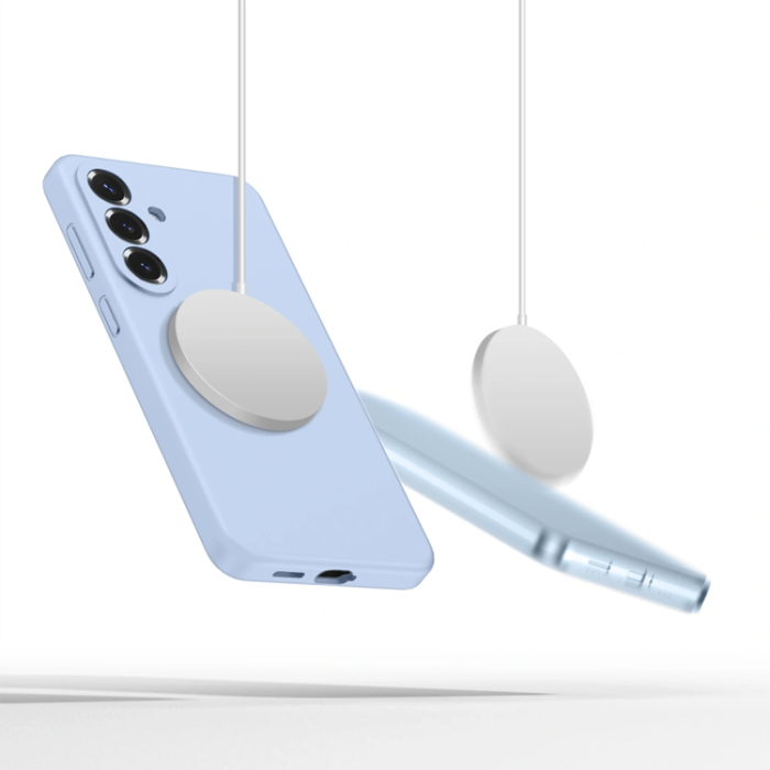 Tech-Protect - Tech-Protect Mobilskal För Galaxy S26 Magsafe Silikon - Sky Blå