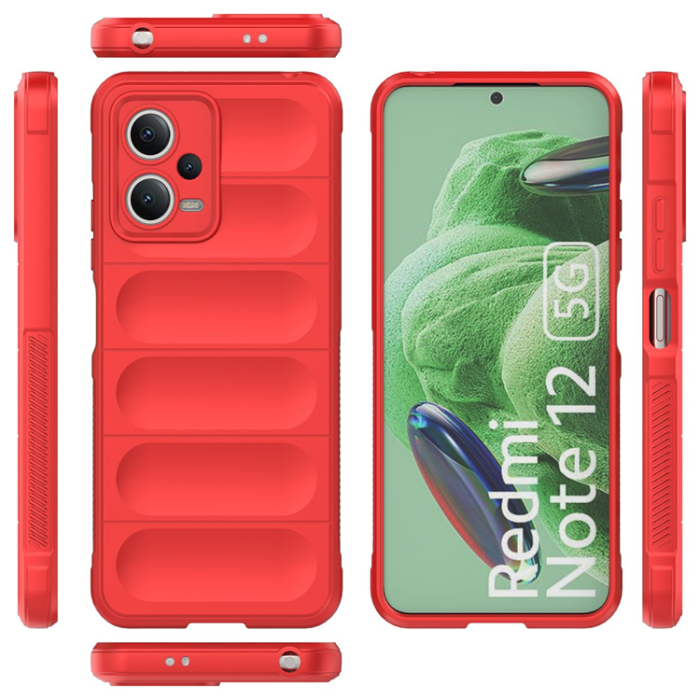 OEM - Xiaomi Redmi Note 12/Poco X5 Mobilskal Magic Shield - Röd