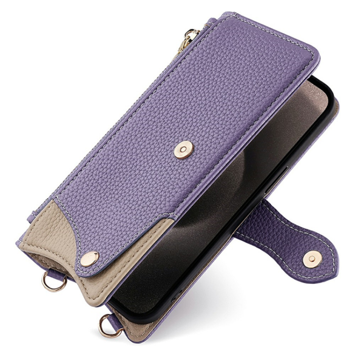 A-One Brand - OnePlus 15 5G Plånboksfodral Irregular Tail Style Läder - Lila