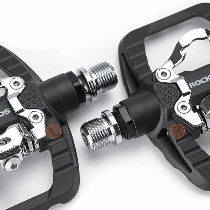 Rockbros - Rockbros Halvlåsande Plattformscykelpedaler PD303 - Svart