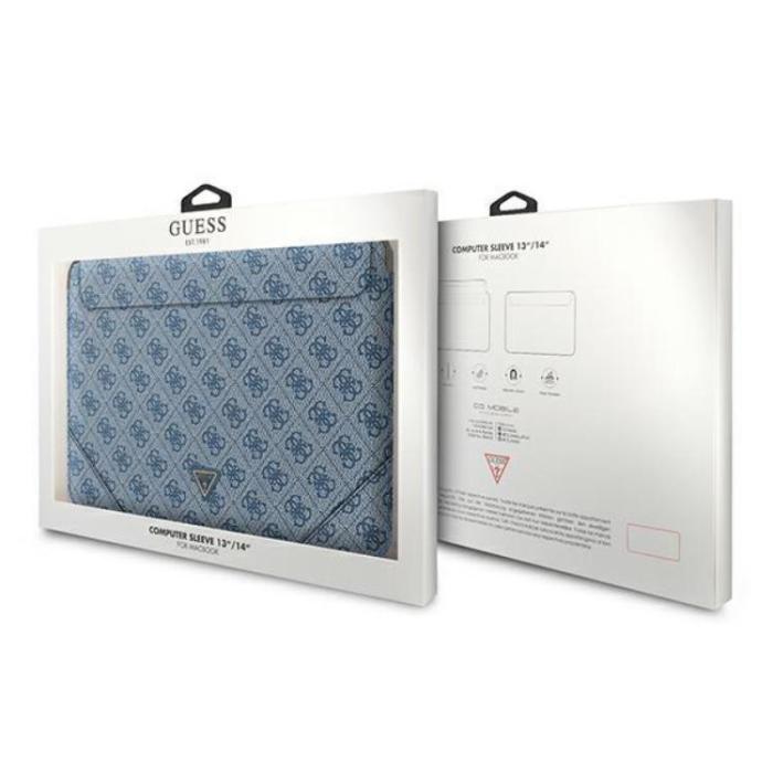 Guess - Guess Datorfodral 16'' Uptown Triangle Logo - Blå