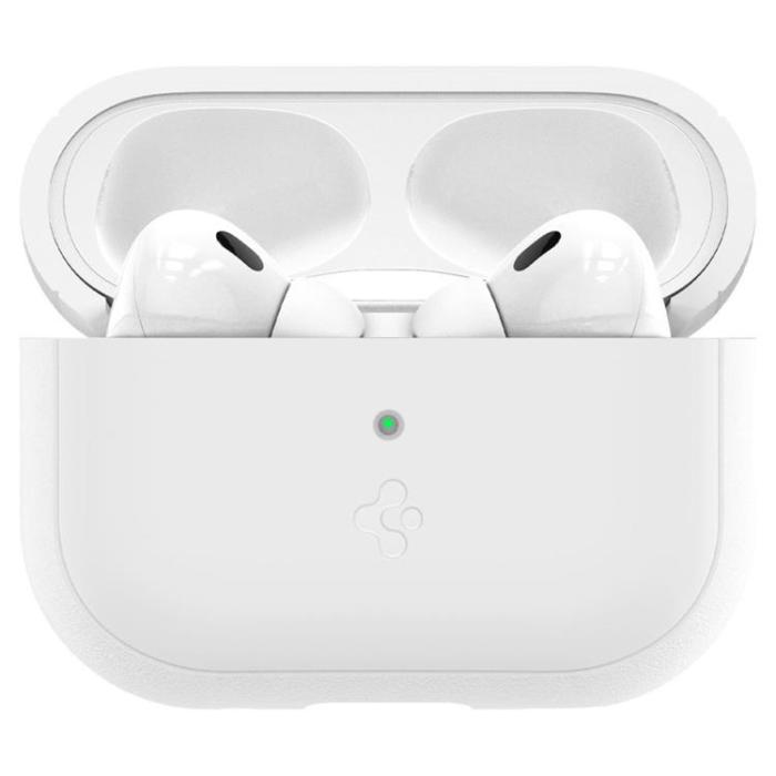 Spigen - Spigen Airpods Pro 1/2 Skal Fit Strap Silicone - Vit/Grå