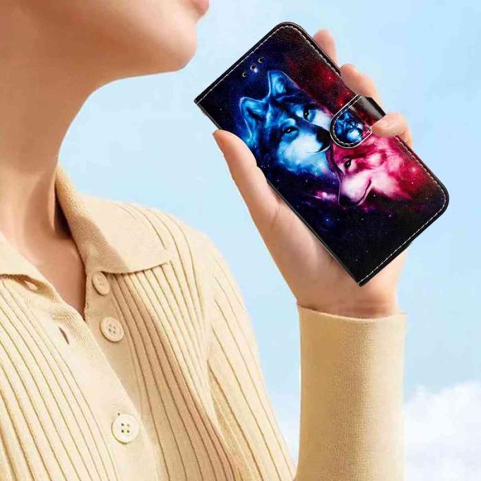 OEM - Pair Of Wolves Samsung Galaxy A57 Plånboksfodral Konstläder - Mönster