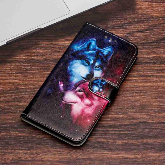 OEM - Pair Of Wolves Samsung Galaxy A57 Plånboksfodral Konstläder - Mönster