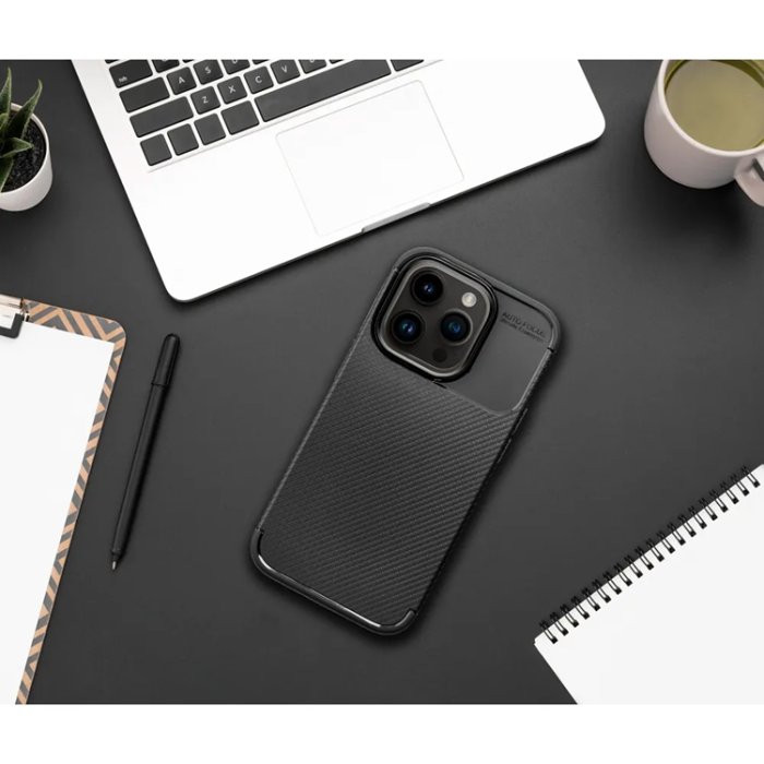 A-One Brand - iPhone 17 Mobilskal Carbon Premium - Svart