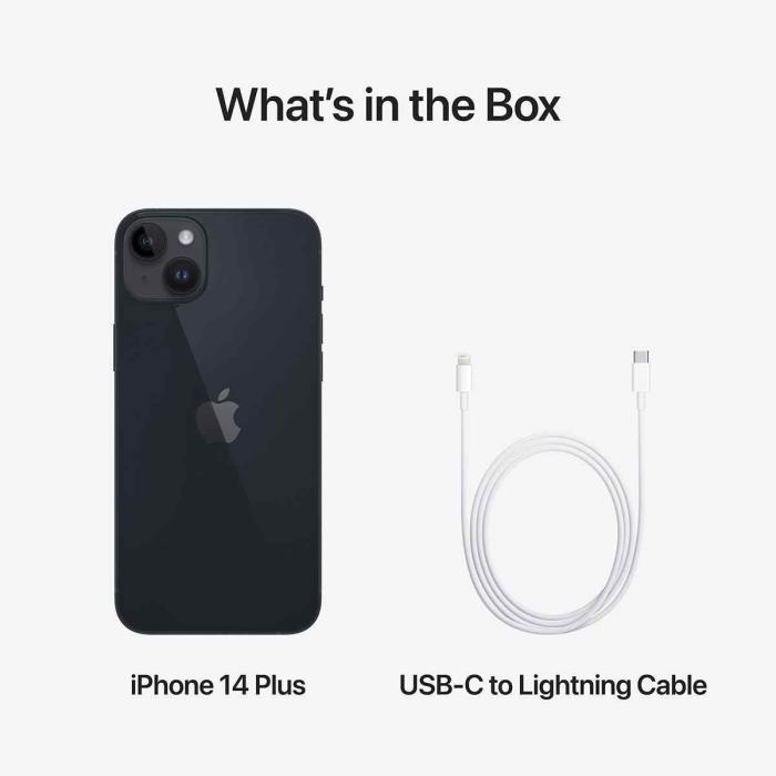 Apple - Apple iPhone 14 Plus - 6GB - 128GB - Midnatt