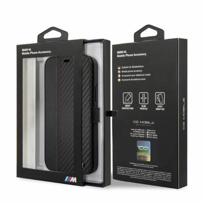 BMW - BMW M Collection Carbon Stripe Fodral iPhone 12 Mini - Svart