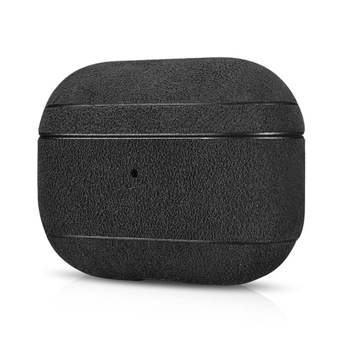 UTGATT5 - iCarer Alcantara Läder Skal Airpods Pro - Svart
