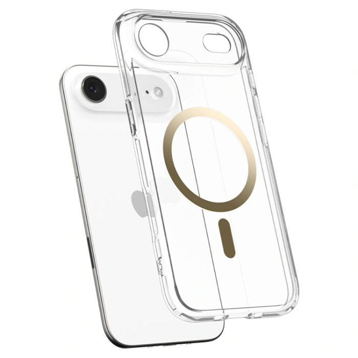 Spigen - Spigen iPhone Air Mobilskal Magsafe Ultra Hybrid - Clear/Guld