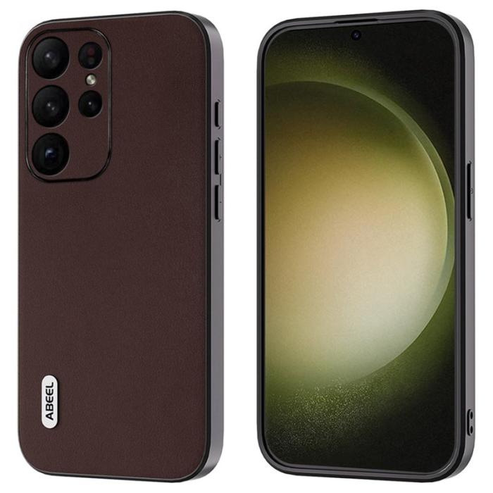 ABEEL - ABEEL Samsung Galaxy S24 Ultra Plånboksfodral Drop Protection Brun
