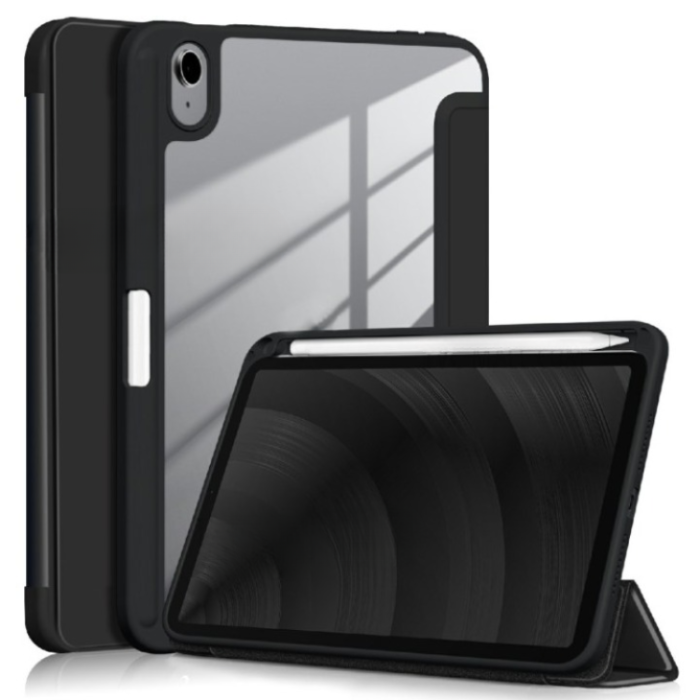 OEM - iPad mini 6 (2021) Fodral Tri-Fold PU Läder - Svart
