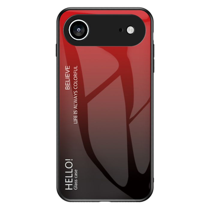 A-One Brand - iPhone Air Mobilskal Anti-Scratch Gradient - Röd/Svart