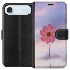 Gustaf - Pl&aring;nboksfodral till Apple iPhone 17 Air med Rosa blomma