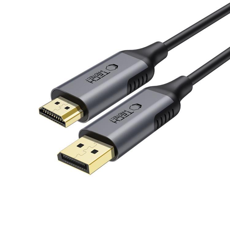 Tech-Protect Displayport Till HDMI Kabel 2.0 4K 60HZ 200cm Ultraboost | 3541 | AlltMobil