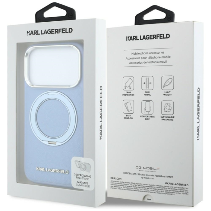 KARL LAGERFELD - Karl Lagerfeld Mobilskal till iPhone 18 Pro Max/17 Pro Max MagSafe 360 Saffiano