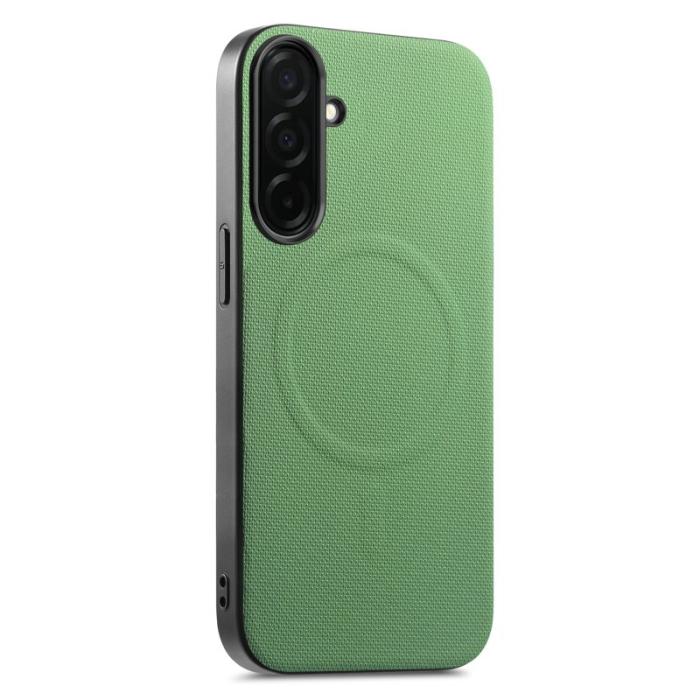 OEM - Mobilskal för Samsung Galaxy S26 Magnetiskt Konstläder + PC + TPU - Grön