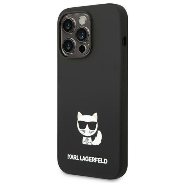 KARL LAGERFELD - Karl Lagerfeld iPhone 14 Pro Max Skal Silicone Choupette Body - Svart
