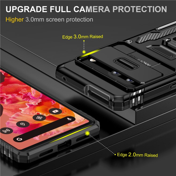 A-One Brand - Google Pixel 7A Mobilskal Armor Kickstand - Svart
