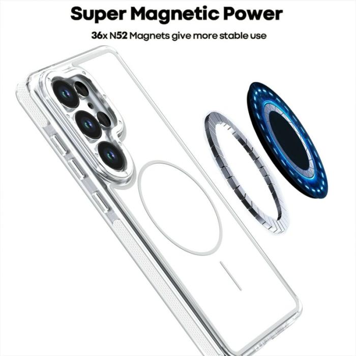 OEM - Mobilskal för Samsung Galaxy S26 Ultra Magnetiskt Shockproof TPU - Vit