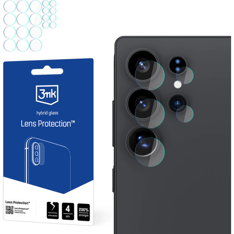 3MK Galaxy S25 Ultra HybridGlass Kameralinskydd - Transparent | 2353 | AlltMobil