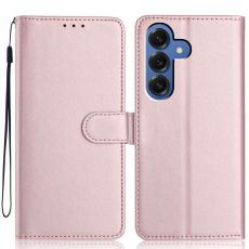 OEM - Samsung Galaxy S26 Plus Pl&aring;nboksfodral Rem Flera Kortfack Konstl&auml;der Ros&eacute;guld