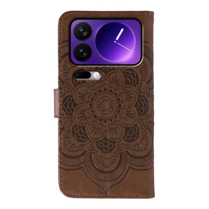 A-One Brand - Xiaomi 17 Pro Plånboksfodral Rhinestone Mandala Imprint