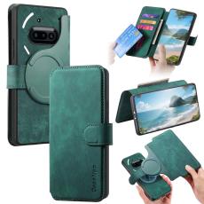 CASENEO - CASENEO F&ouml;r Nothing Phone (3a) Magnetiskt Pl&aring;nboksfodral Konstl&auml;der - Gr&ouml;n