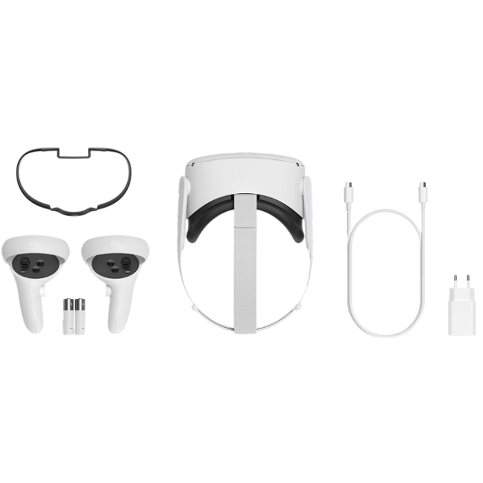 A-One Brand - Meta Quest 2, trådlöst VR-headset 128GB - Vit