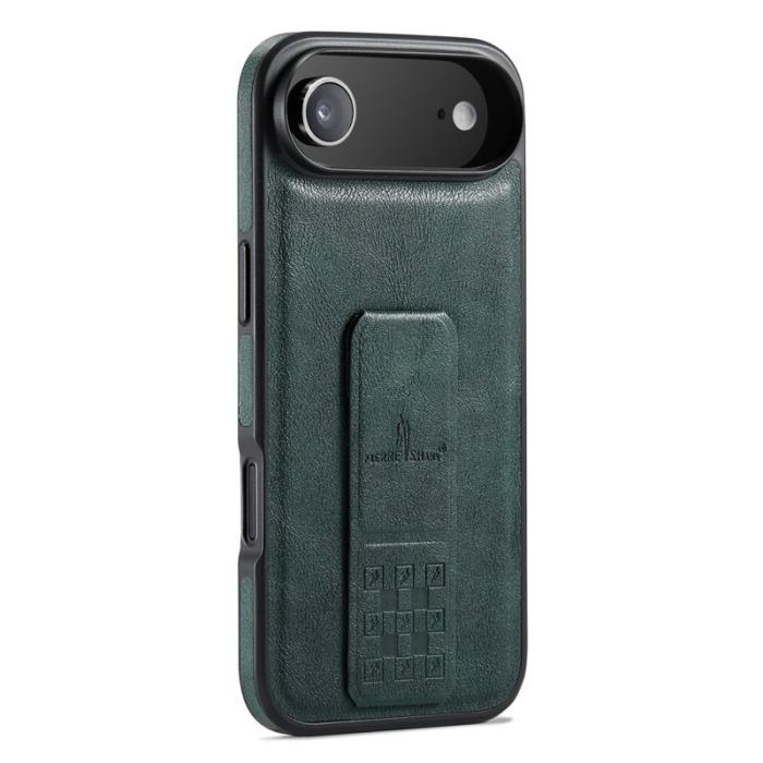 FIERRE SHANN - FIERRE SHANN för iPhone Air Fodral Kickstand KonstLäder - Grön
